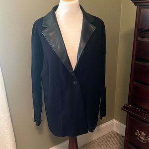Black sweater blazer